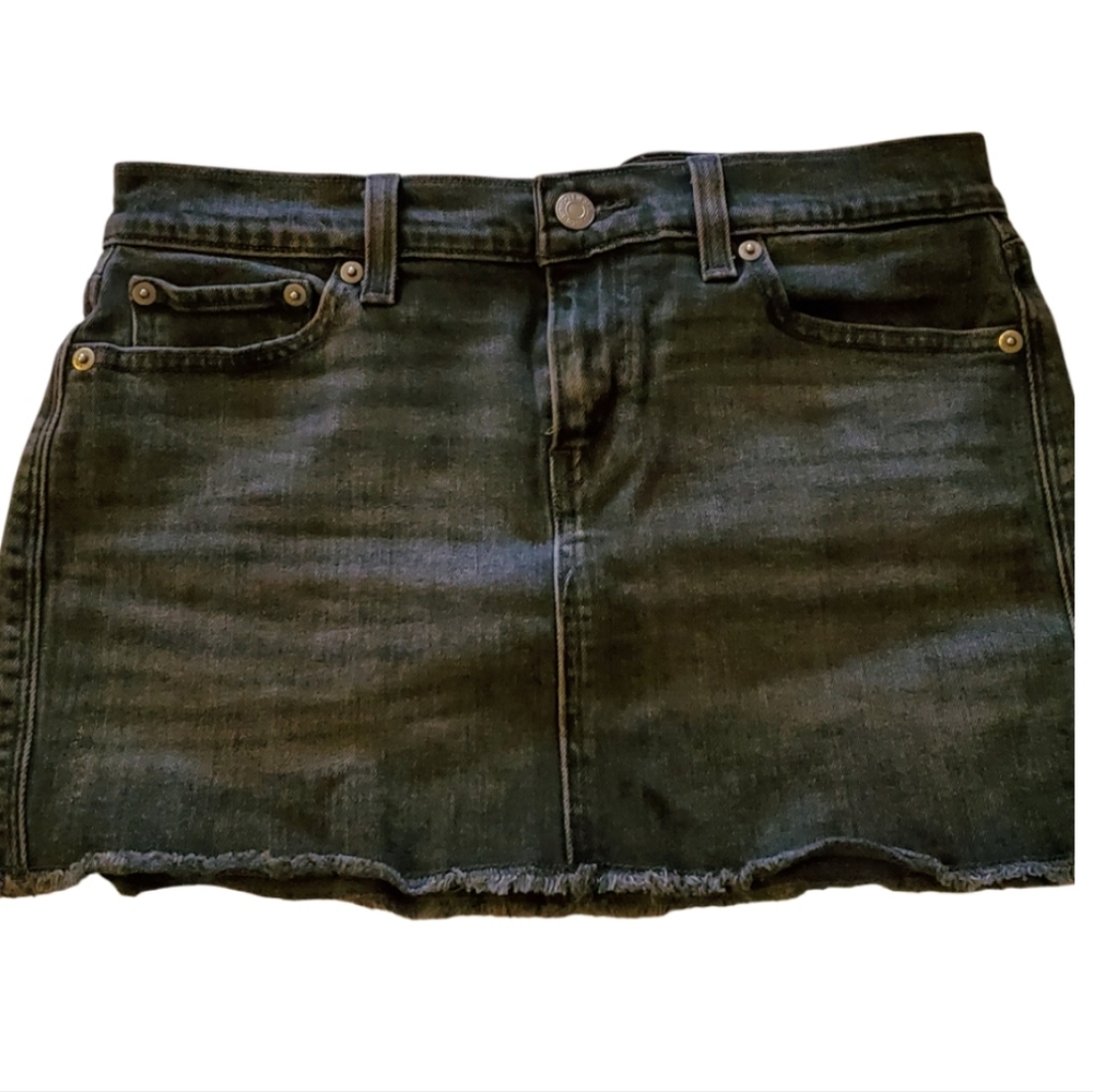 Denim black skirt